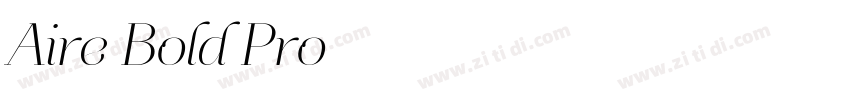 Aire Bold Pro字体转换